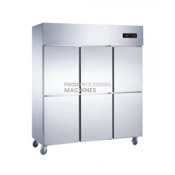 2 Doors Stainless Steel Restaurant Kitchen Fridge