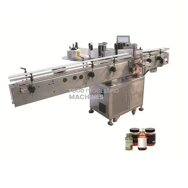 Fixed Position Sticker Labeler for Round Bottles