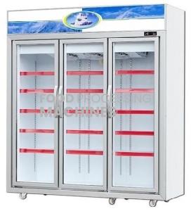 Frozen Food Upright Display Fridge Freezer with Glass Door