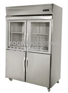 Glass Door Fan Cooling Kitchen Refrigerator Upright Freezer