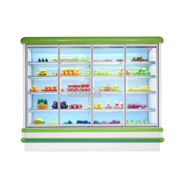 Sliding Door Beverage Cooler Showcase Refrigerator